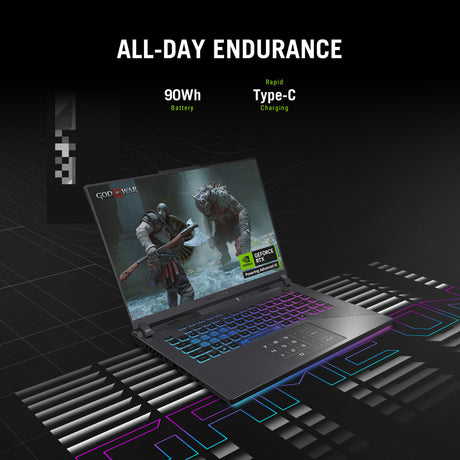 Portátil para juegos Asus ROG Strix G16 G614pp-S5032W 16 (Gris | R9 8940HX | RTX 5070 | 16 GB | 1 TB SSD)