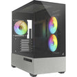 Carcasa mini torre Sharkoon mk7 argb (negra | 2x USB-A | 1x USB-C | RGB | vidrio templado)
