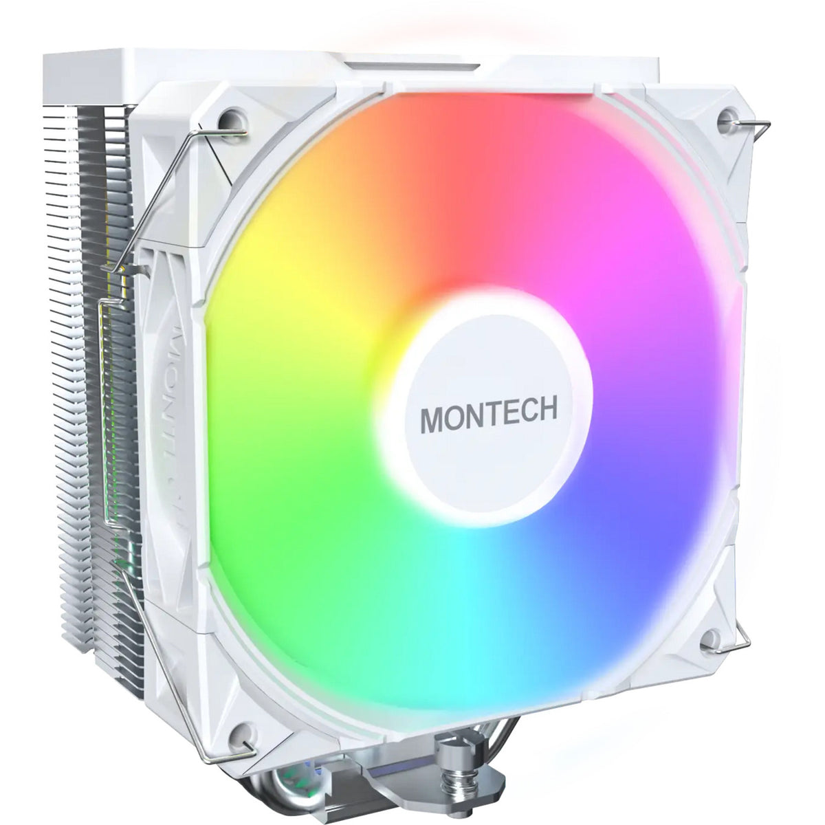 Enfriador de CPU Montech nx400 argb (blanco, PWM de 4 pines)