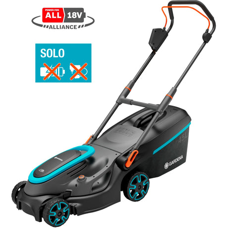 Cortacésped Gardena Powermax 37 36V P4A solo batería sin batería, sin cargador, mango regulable en altura, ancho de corte 18 V