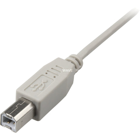 Sharkoon USB-A 2.0 > Cable USB-B (gris, 0,5 metros)