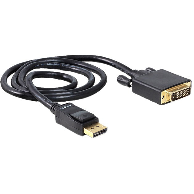 Delock adaptador de cable displayport a dvi (negro, 1 metro)