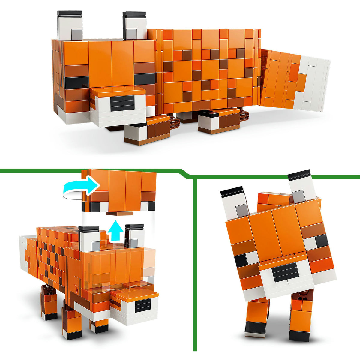 Lego minecraft el zorro decoración infantil y juguetes de animales para niños - 21588