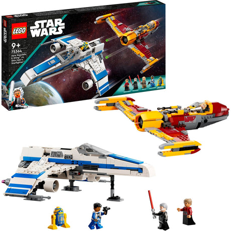 Lego star wars - juguete de construcción e-wing de la nueva república contra el caza estelar de Shin Hati (75364)