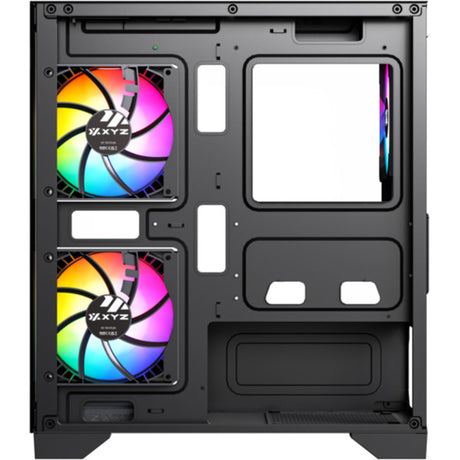 Carcasa de torre midi Xyz PC Gear Titanium View Lite (negro | 2x USB-A | vidrio templado)