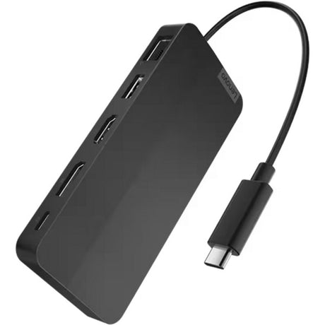 Base de viaje Lenovo USB-C para 2 pantallas (con adaptador) estación de acoplamiento (negra)