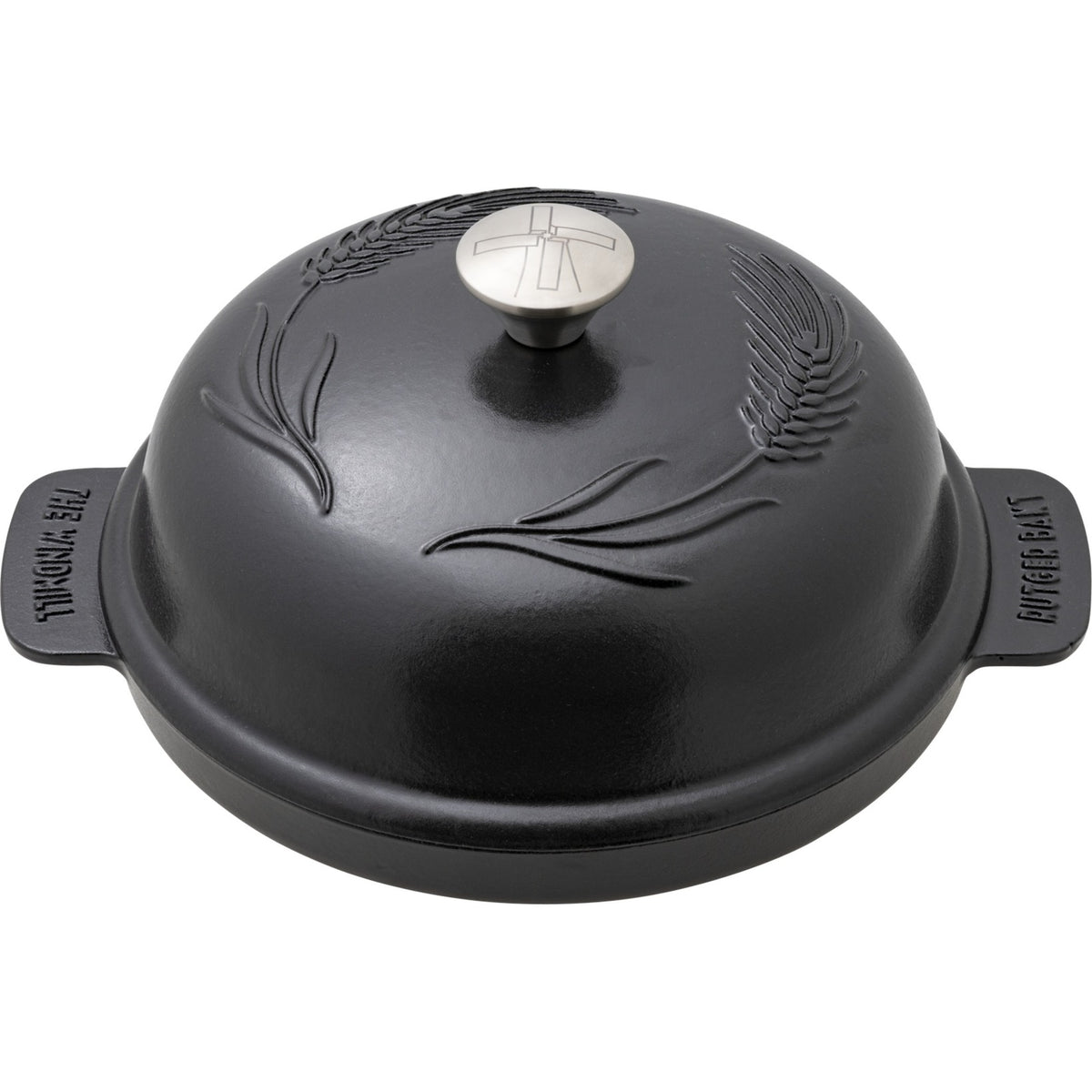 Molde para hornear bolitas de pan esmaltado The Windmill (negro, 5,7 litros)