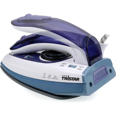 Tristar ST-8152 plancha de viaje plancha de vapor (blanco azul)