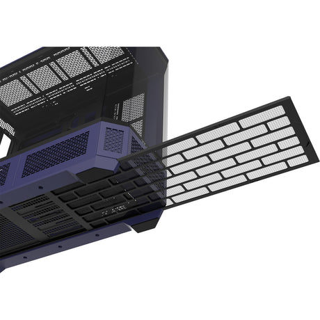 Thermaltake view 600 tg futuro atardecer carcasa de torre grande (negro púrpura | 2x USB-A | 1x USB-C | vidrio templado)