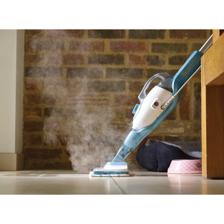Black+decker fsmh1321 mopa a vapor 1600w con 6 accesorios limpiadora a vapor (blanco azul-gris)
