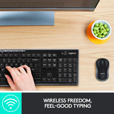 Teclado y ratón logitech mk270 qwerty