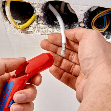 Herramienta de desmontaje universal Knipex - ergostrip izquierda - roja