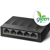 Conmutador tp-link ls1005g (negro, no administrado)