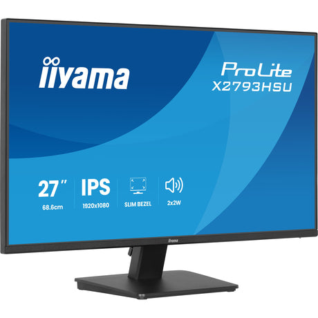 Monitor Iiyama prolite x2793hsu-b1 27 (negro (mate), 120 Hz, HDMI, display port, USB, audio)