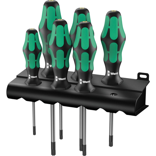 Wera 367 Juego de 6 destornilladores kraftform plus (negro verde, 6 piezas)