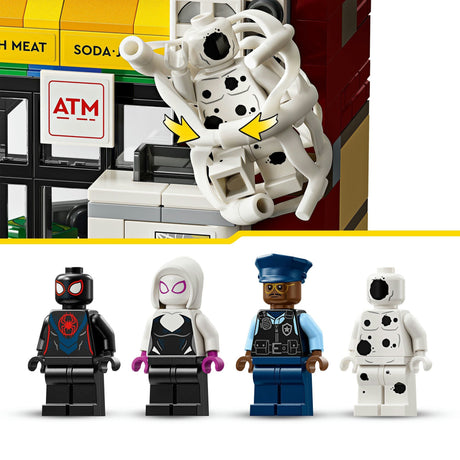 Lego super héroes 76311 spider-verse: miles morales vs. la burla