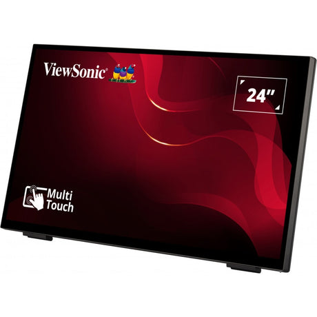 Monitor táctil sin marco Viewsonic con PCAP 24 de 10 puntos (negro, HDMI, DisplayPort, VGA)