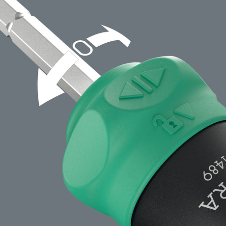 Wera kraftform kompakt 28 yardas con estuche, juego de puntas de 6 piezas (negro verde)
