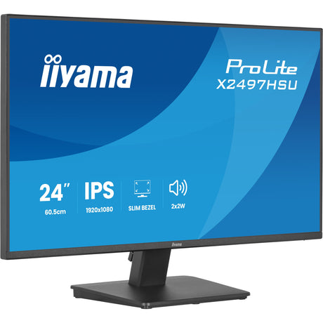 Monitor Iiyama prolite x2497hsu-b1 23.8 (negro, HDMI, display port, 2x USB-A, 2x USB-C)
