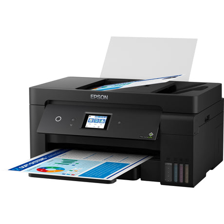 Impresora de inyección de tinta todo en uno Epson ecotank et-15000 con función de fax (negro, escaneo, copia, fax, LAN, Wi-Fi)
