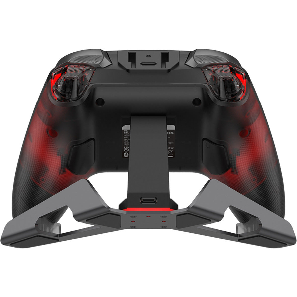 Mando multiplataforma Gamesir Cyclone 2 - Shadow Black (Negro Rojo, USB 2,4 GHz Bluetooth, Switch, Android, iOS, PC)