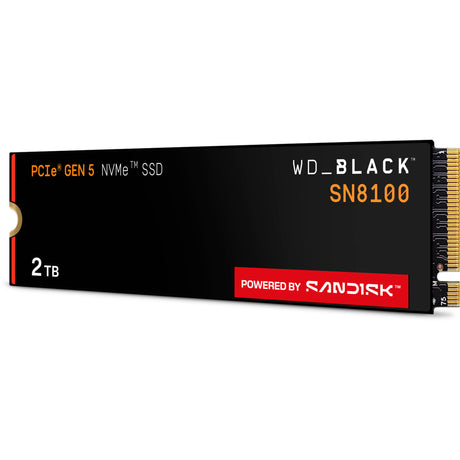 SSD WD Black Sn8100 de 2 TB (PCIe 5.0 x4, NVMe 2.0, M.2 2280)