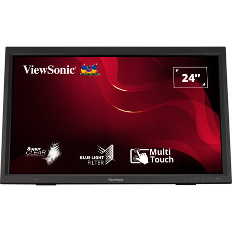 Monitor táctil IR Viewsonic TD2423 24 (negro, 1x HDMI, VGA, DVI-D, USB-A, USB-B)