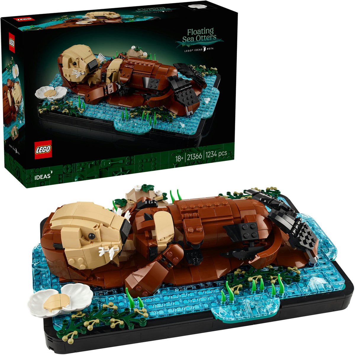 Lego ideas nutrias marinas flotantes - 21366