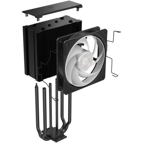 Cooler master hyper 212 3dhp argb enfriador de CPU (negro)
