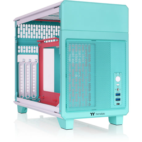Carcasa mini torre Thermaltake tr100 menta fresa (menta baya | 2x USB-A | 1x USB-C)