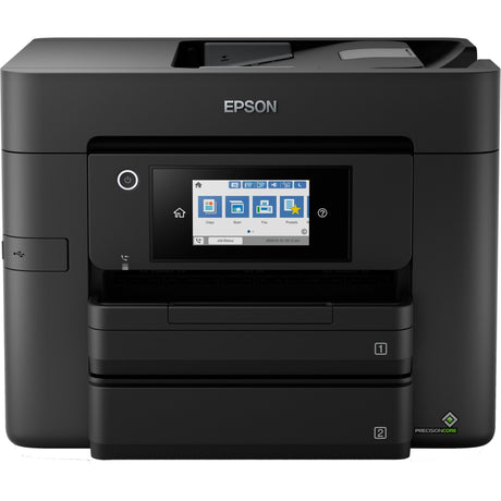Impresora de inyección de tinta multifunción Epson Workforce Pro wf-4830dtwf con función de fax (negra)