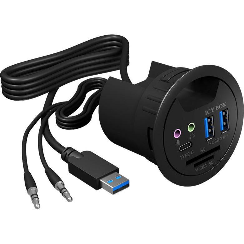 Hub USB Icy Box ib-hub1404a (negro)
