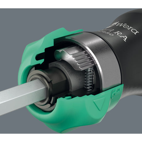 Wera kraftform kompakt 28 yardas con estuche, juego de puntas de 6 piezas (negro verde)