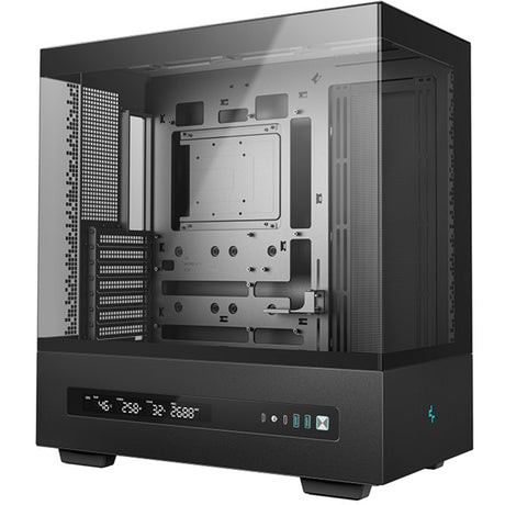 Carcasa de torre midi digital Deepcool ch690 (negro | 2x USB-A | 1x USB-C | vidrio templado)