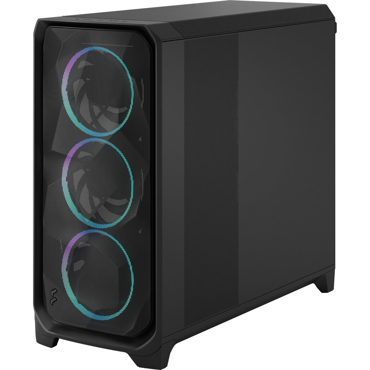 Fractal design meshify 3 xl rgb carcasa de torre grande (negro | 2x usb-a | 1x usb-c | rgb | vidrio templado)
