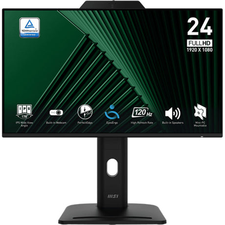 Monitor msi pro mp242pmg 23.8 (negro, HDMI, display port, VGA, 2x USB-A, USB-B, 120 Hz)