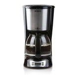 Cafetera Domo con temporizador y pantalla máquina de filtro de café do708k (negra, 1,5 litros)