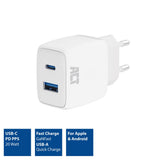 Cargador USB act ac2122 blanco