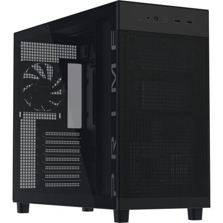 Asus Prime Ap303 - Carcasa Midi Tower con panel de vidrio templado (Negro | 2x USB-A | 1x USB-C | Vidrio templado)