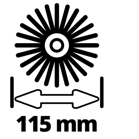 Juego de cepillos suaves Einhell picobella - 2 piezas - ø115 mm