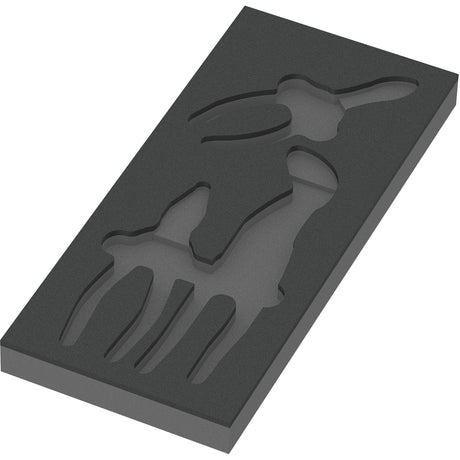 Wera 9784 inserto de gomaespuma con juego de alicates Knivex vde 1, juego de alicates de 3 piezas (negro gris)