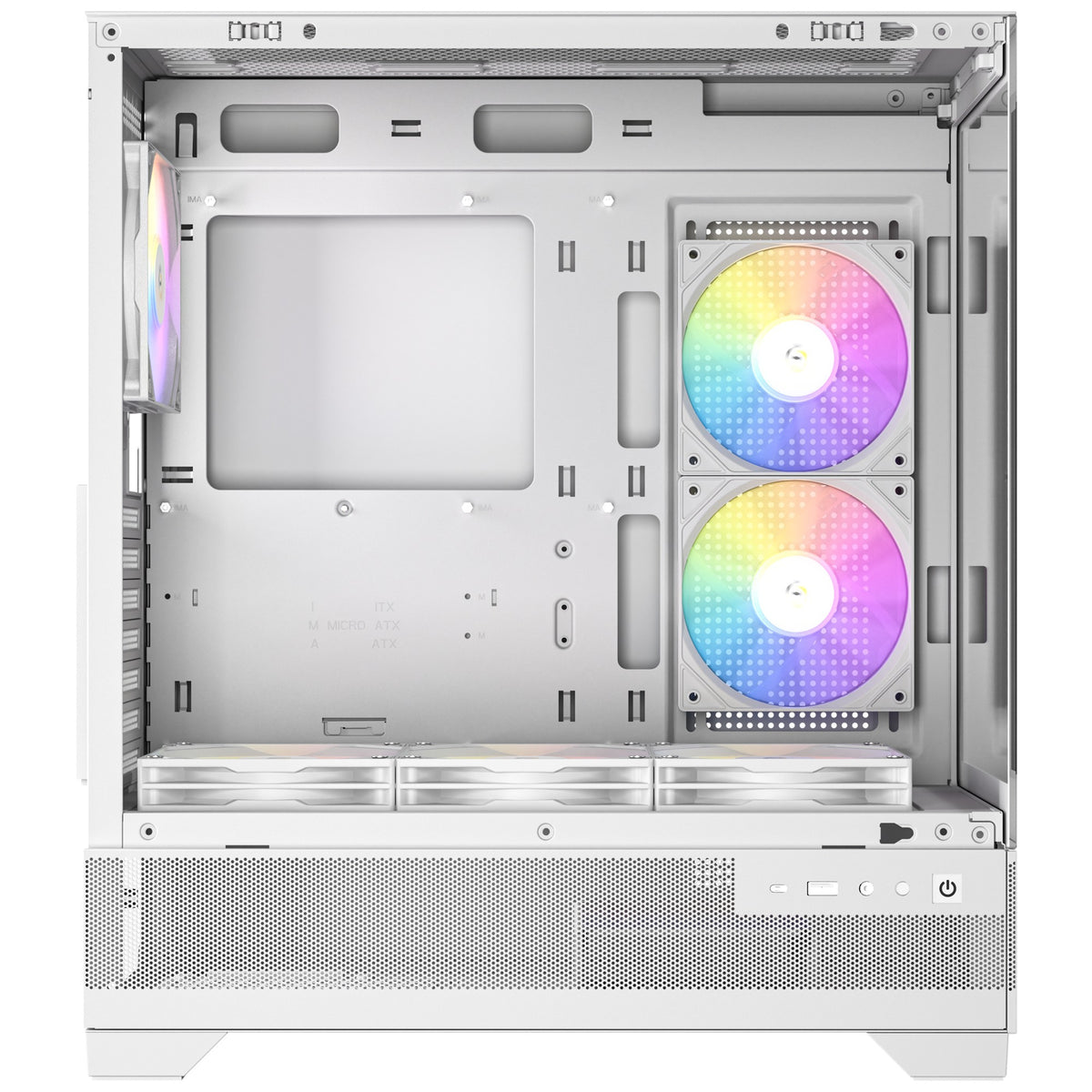 Carcasa torre midi antec cx700 elite rgb (blanco | 2x usb-a | vidrio templado)