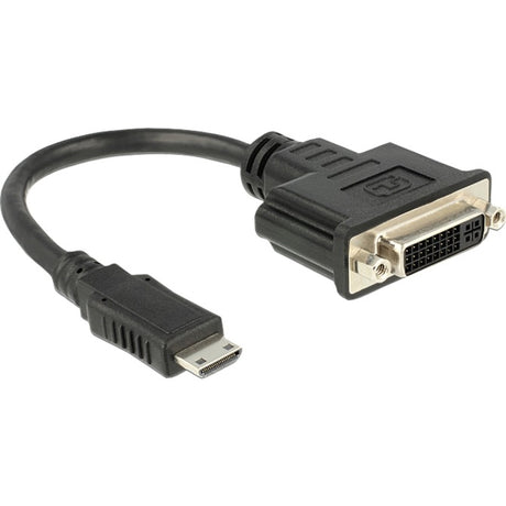 Delock Adaptador mini HDMI > DVI-D (negro, 0,2 metros)