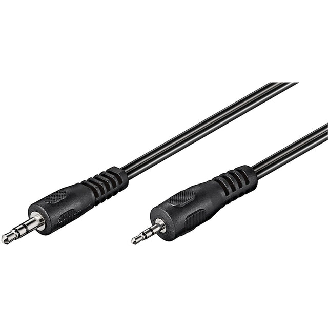 Goobay jack 2,5 mm > cable jack 3,5 mm (negro, 2 metros, estéreo)