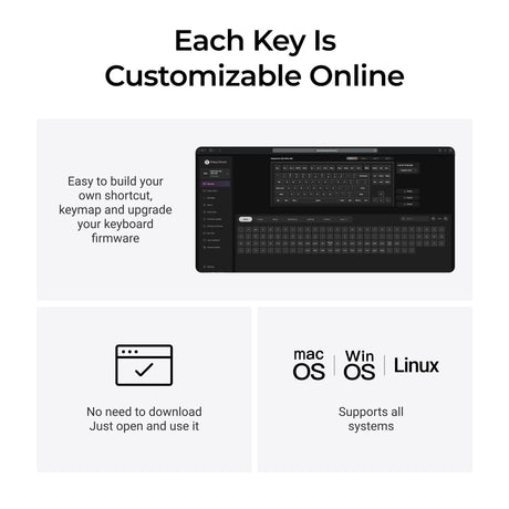 Teclado mecánico personalizado inalámbrico Keychron q3 ultra-m1 8k (negro, diseño estadounidense (qwerty), rojo seda pom, 80% (tkl), rgb, intercambio en caliente, 8k, 2,4 ghz | bluetooth 5.2 | usb-c)