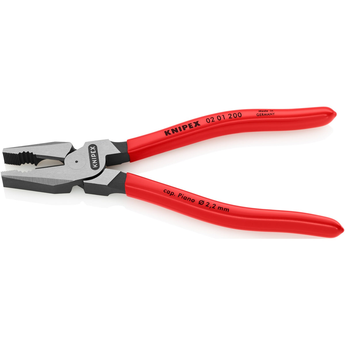 Alicate universal Knipex Power Alicate universal de 200 mm (rojo)