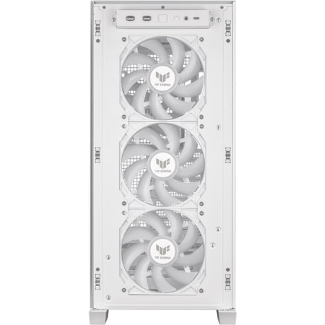 Carcasa torre midi asus tuf gaming gt302 argb (blanco | 2x usb-a | 1x usb-c | rgb | vidrio templado)