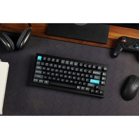 Teclado mecánico personalizado inalámbrico Keychron q1 ultra-m4 8k (negro, diseño estadounidense (qwerty), seda pom banana, 75%, rgb, intercambio en caliente, 8k, 2,4 ghz | bluetooth 5.2 | usb-c)