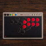 Mando arcade 8bitdo (gris rojo, usb bluetooth 2,4 ghz, nintendo switch 1+2, pc)