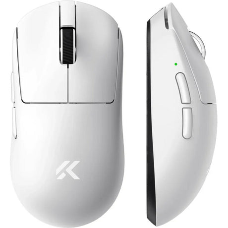 Mchose mchose a7 v2 pro lightweight wl wi gaming muis (wit, 26.000 dpi, 8k, 2.4 ghz bluetooth usb-c)